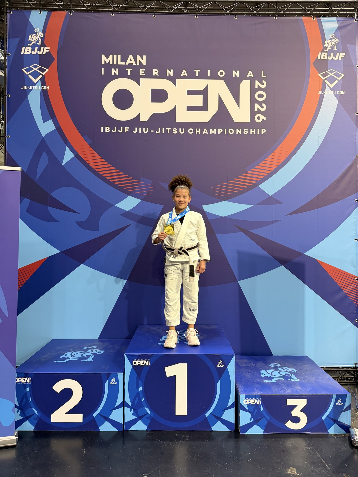 First place at the Milan International Open IBJJF Championship 2026.